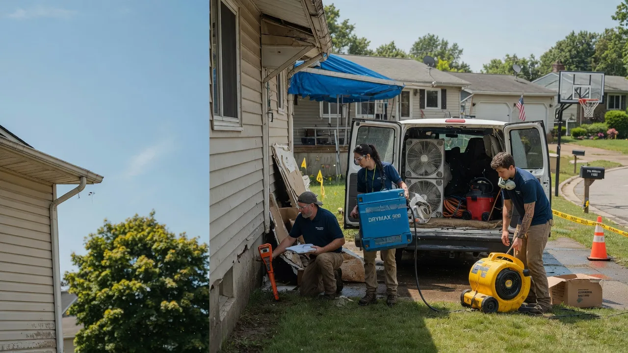 Ceiling Leak Cleanup in Elvaston, IL near me
